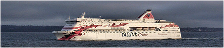 Baltic Princess Tallinnan edustalla. Lassi Liikanen:ltä